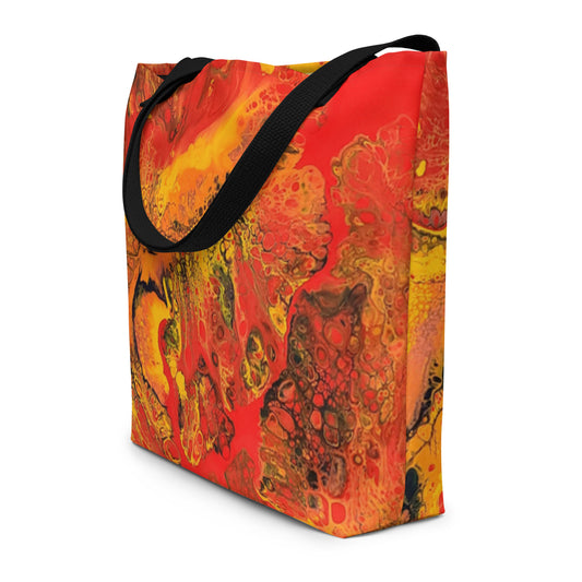 All-Over Print Large Tote Bag Firebird